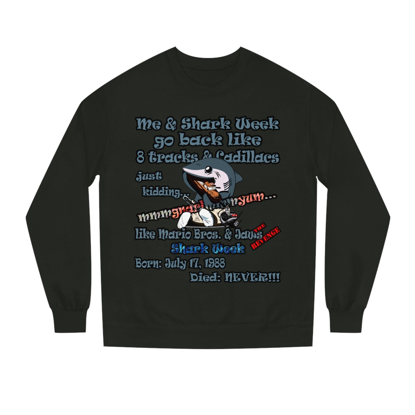 shark week - Unisex Crew Neck Sweatshirt
