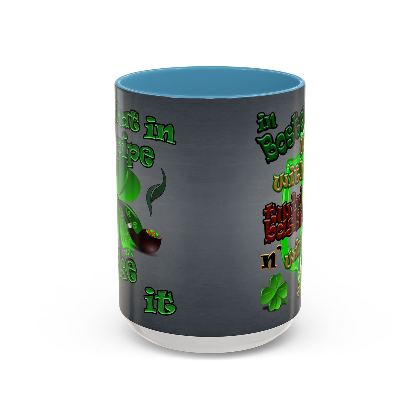 celtics logo - Accent Mug (grey-light grey)