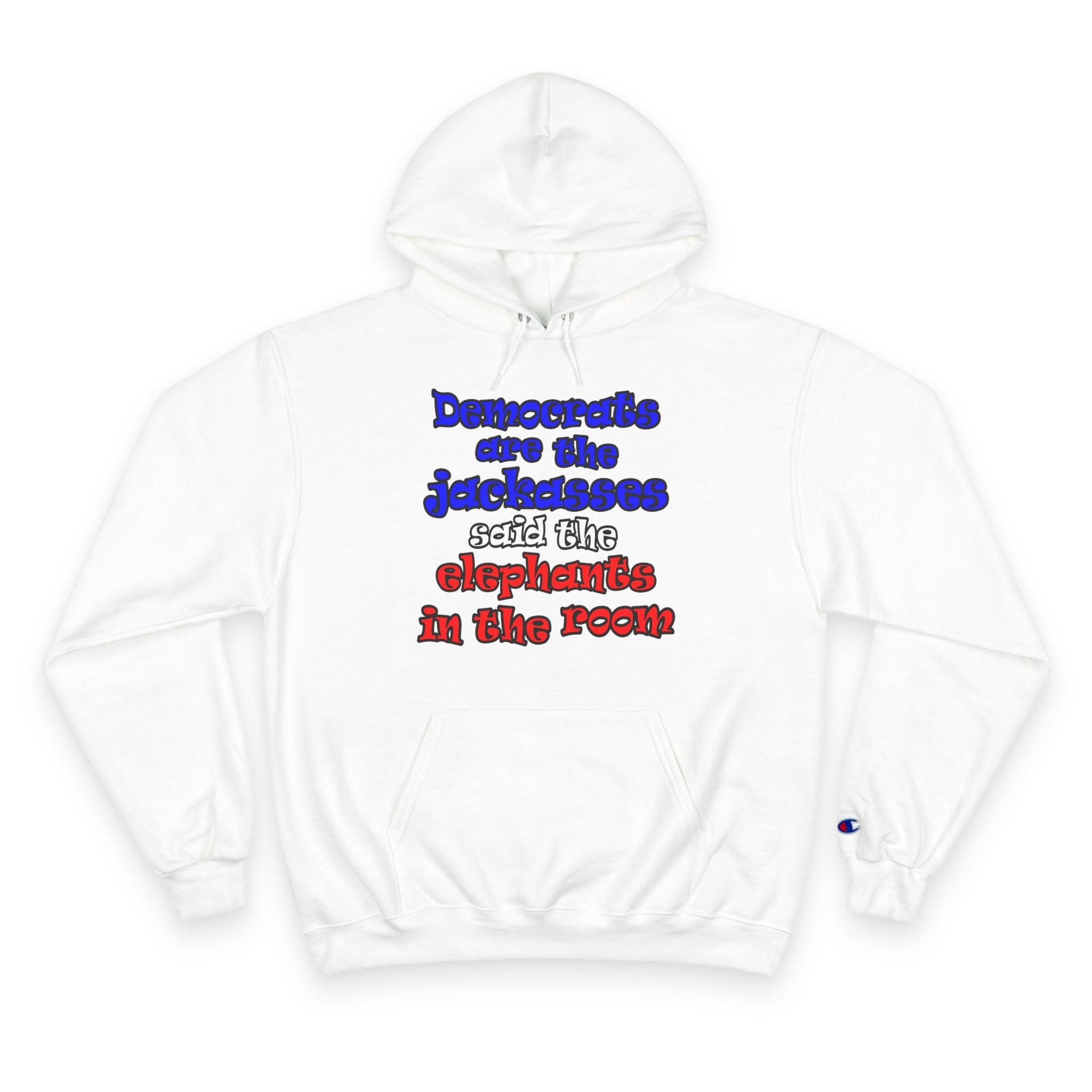 donkeys and elephants - Champion Hoodie