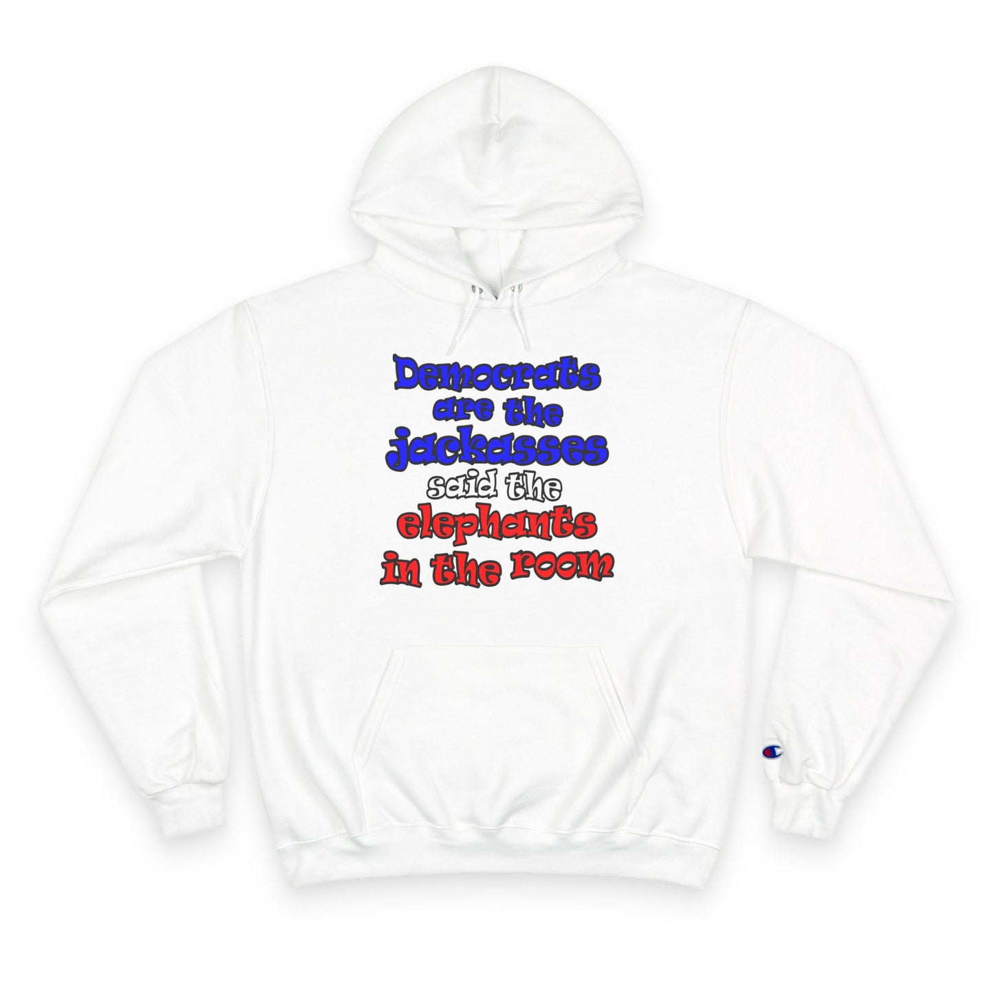 donkeys and elephants - Champion Hoodie