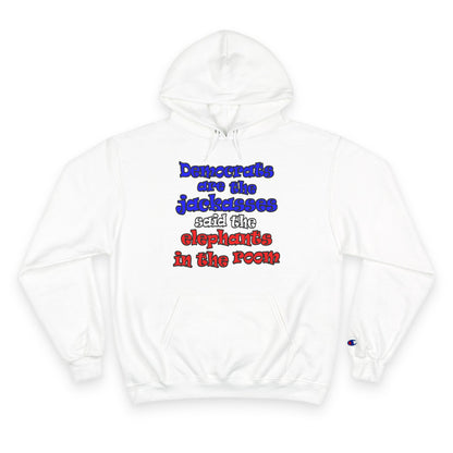 donkeys and elephants - Champion Hoodie