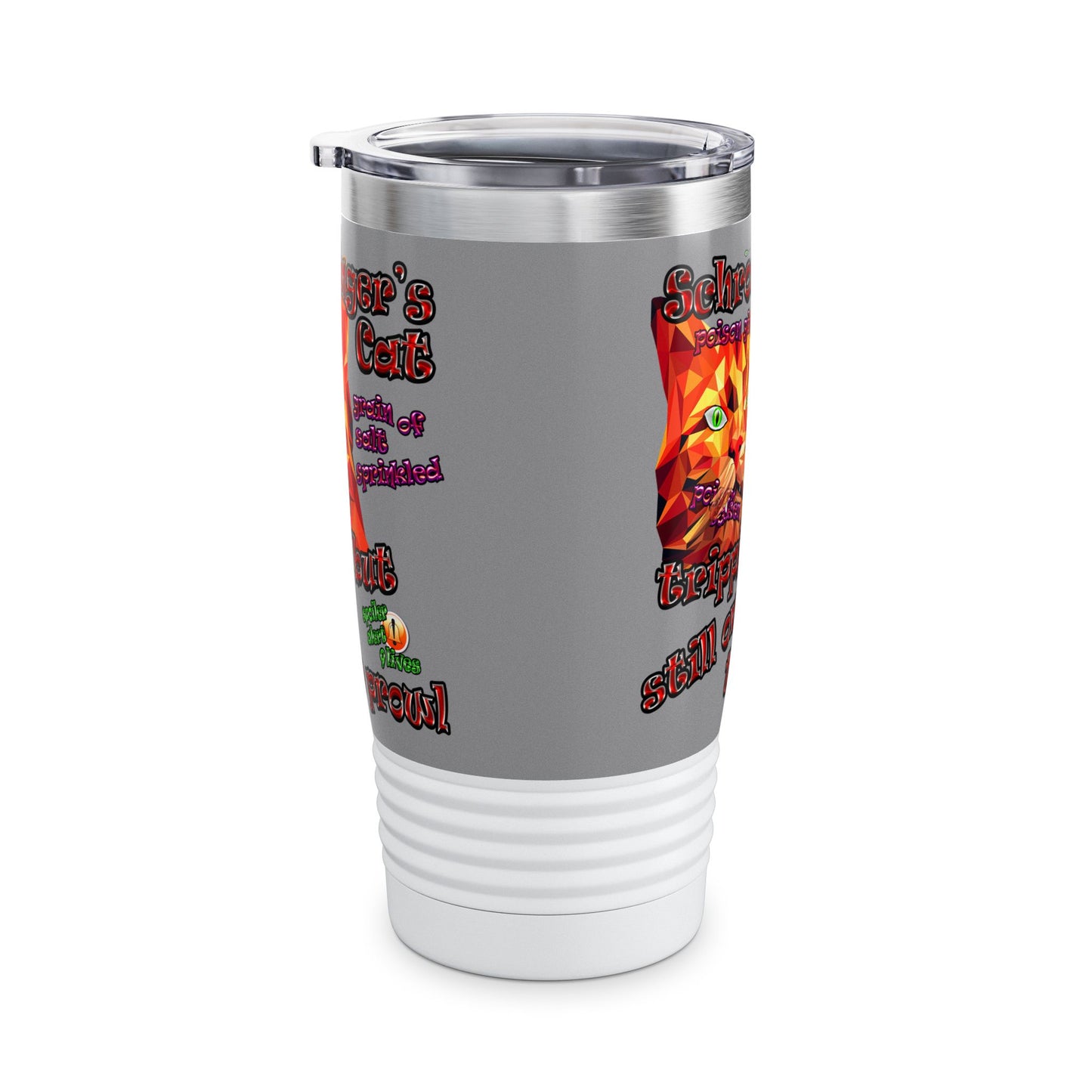 schrodinger's cat - Ringneck Tumbler, 20oz (grey)