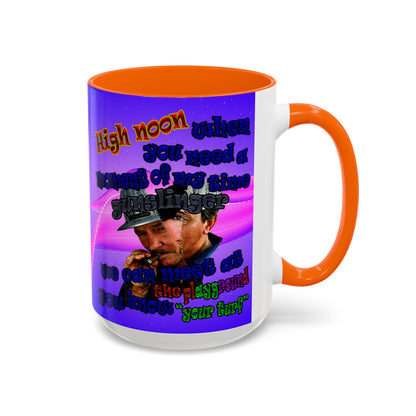 high noon - Accent Mug (purple-pink wave)