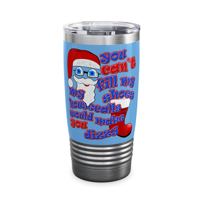 santa's shoes - Ringneck Tumbler, 20oz (light blue)