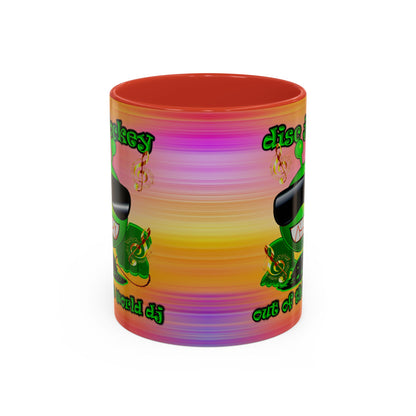 disc jockey - Accent Mug (color blur)