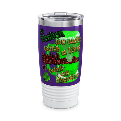 celtics logo - Ringneck Tumbler, 20oz (purple)