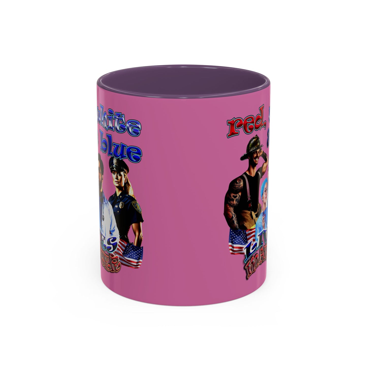 rw&b lives matter - Accent Mug (light pink)