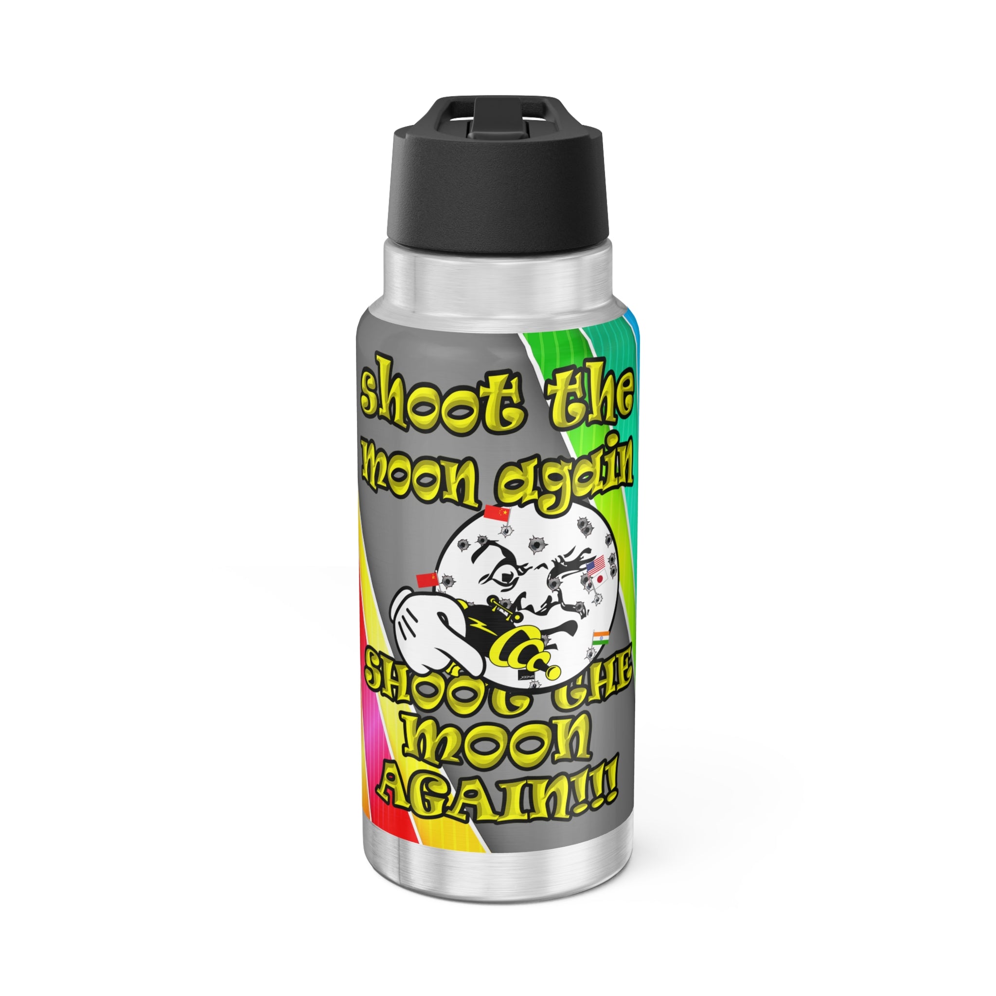 shoot the moon again - Gator Tumbler, 32oz  (rainbow split)
