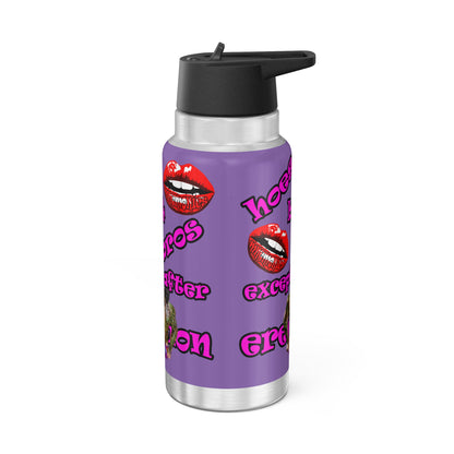 hoes b4 bros - Gator Tumbler, 32oz (light purple)
