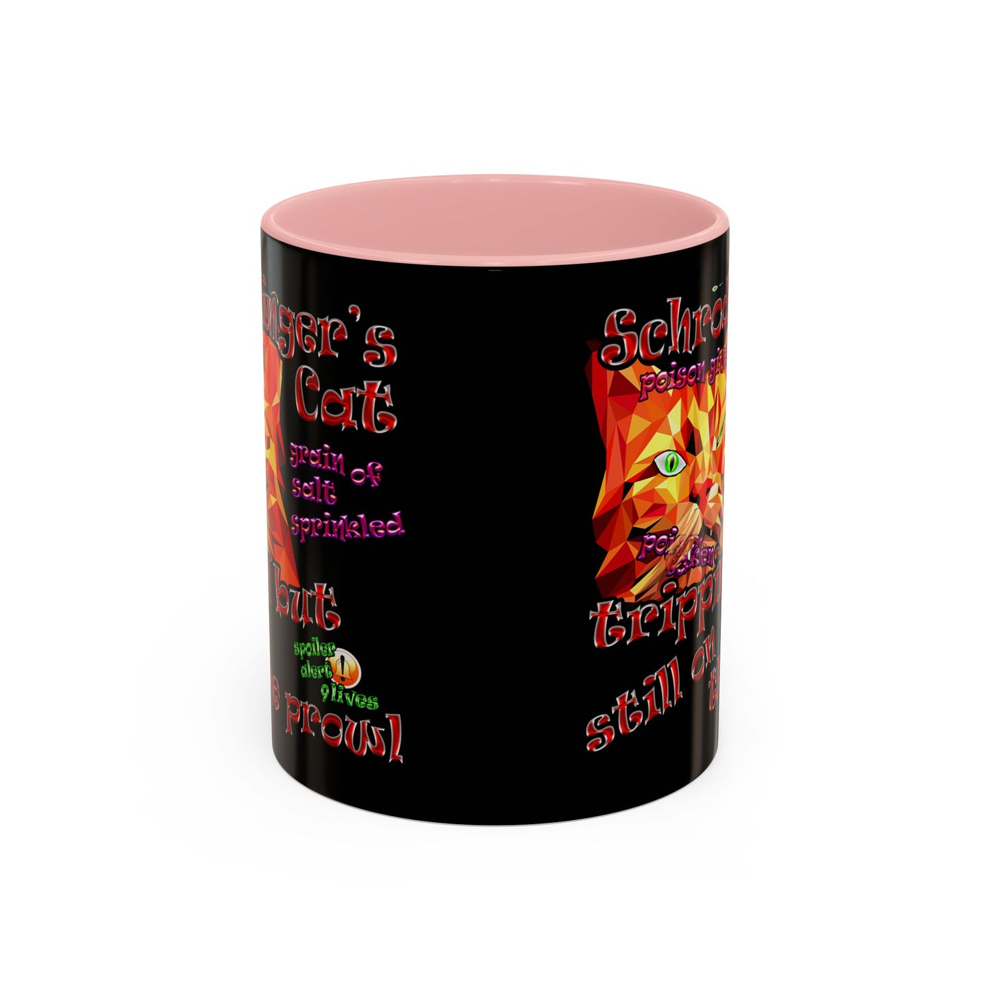 schrodinger's cat - Accent Mug (black)