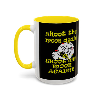 shoot the moon again - Accent Mug (black)