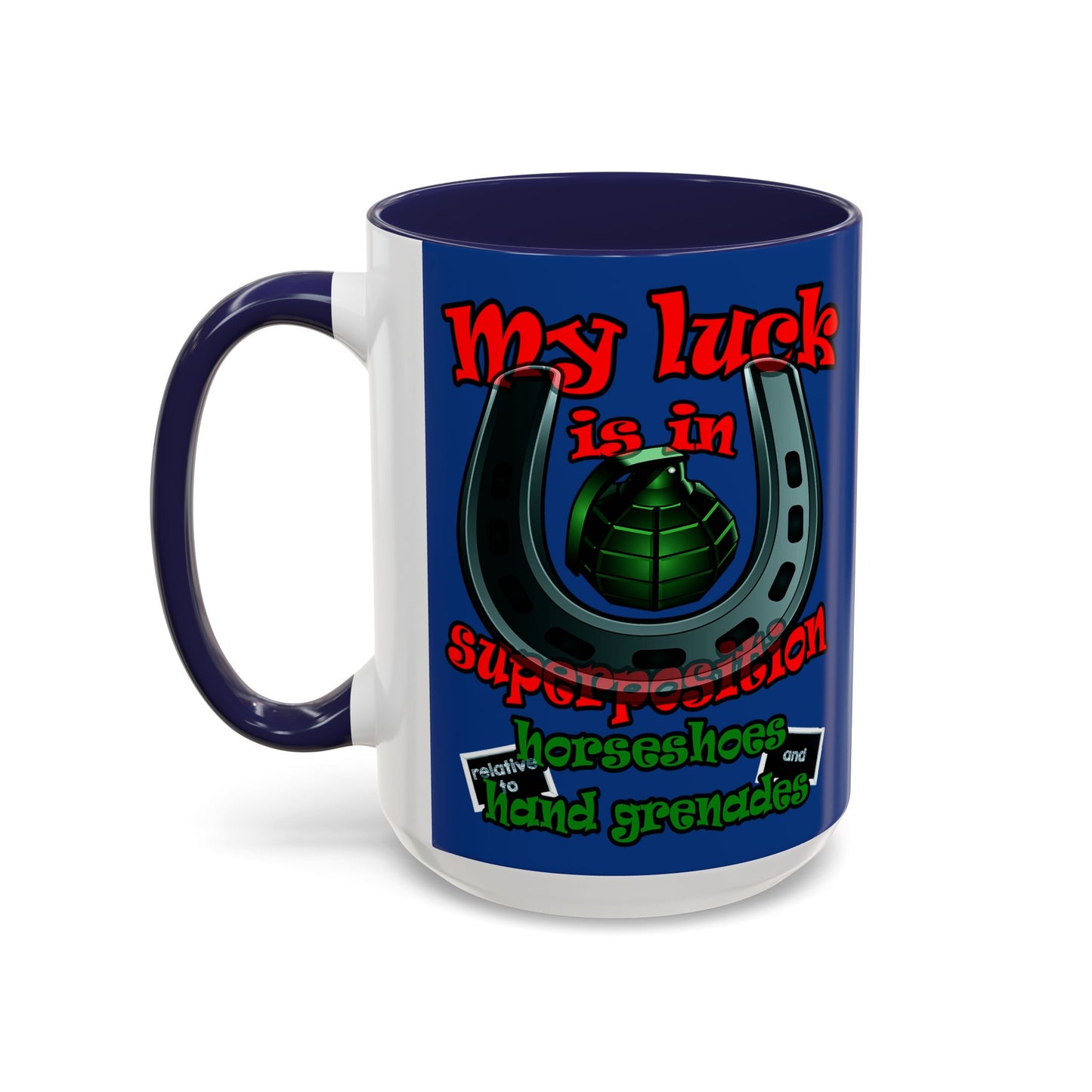 my luck - Accent Mug (dark blue)