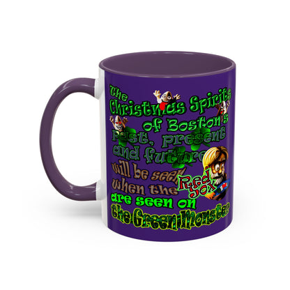 christmas spirits of boston - Accent Mug (purple)