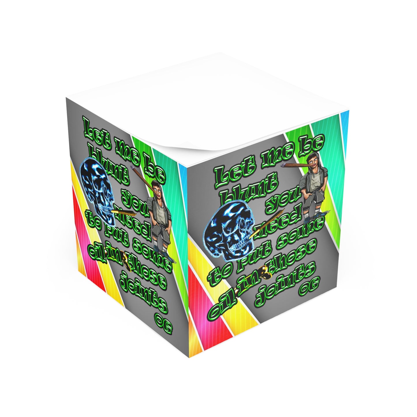 og - note cube (rainbow split)