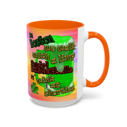 celtics logo - Accent Mug (color blur)