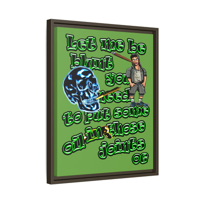 og - framed canvas art (green)