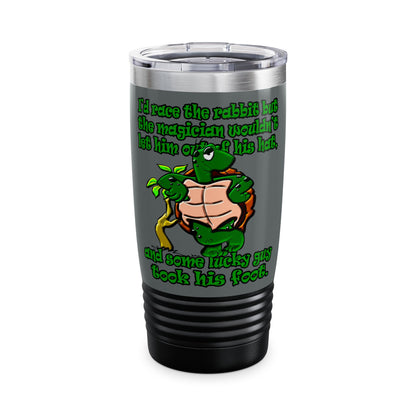 turtle race - Ringneck Tumbler, 20oz (dark grey)