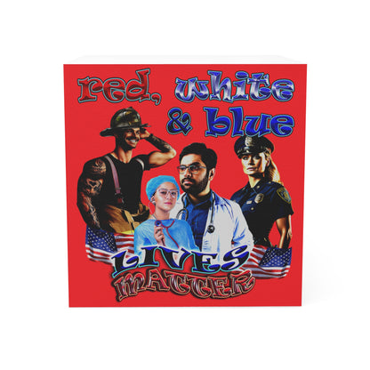 rw&b lives matter - note cube (red)