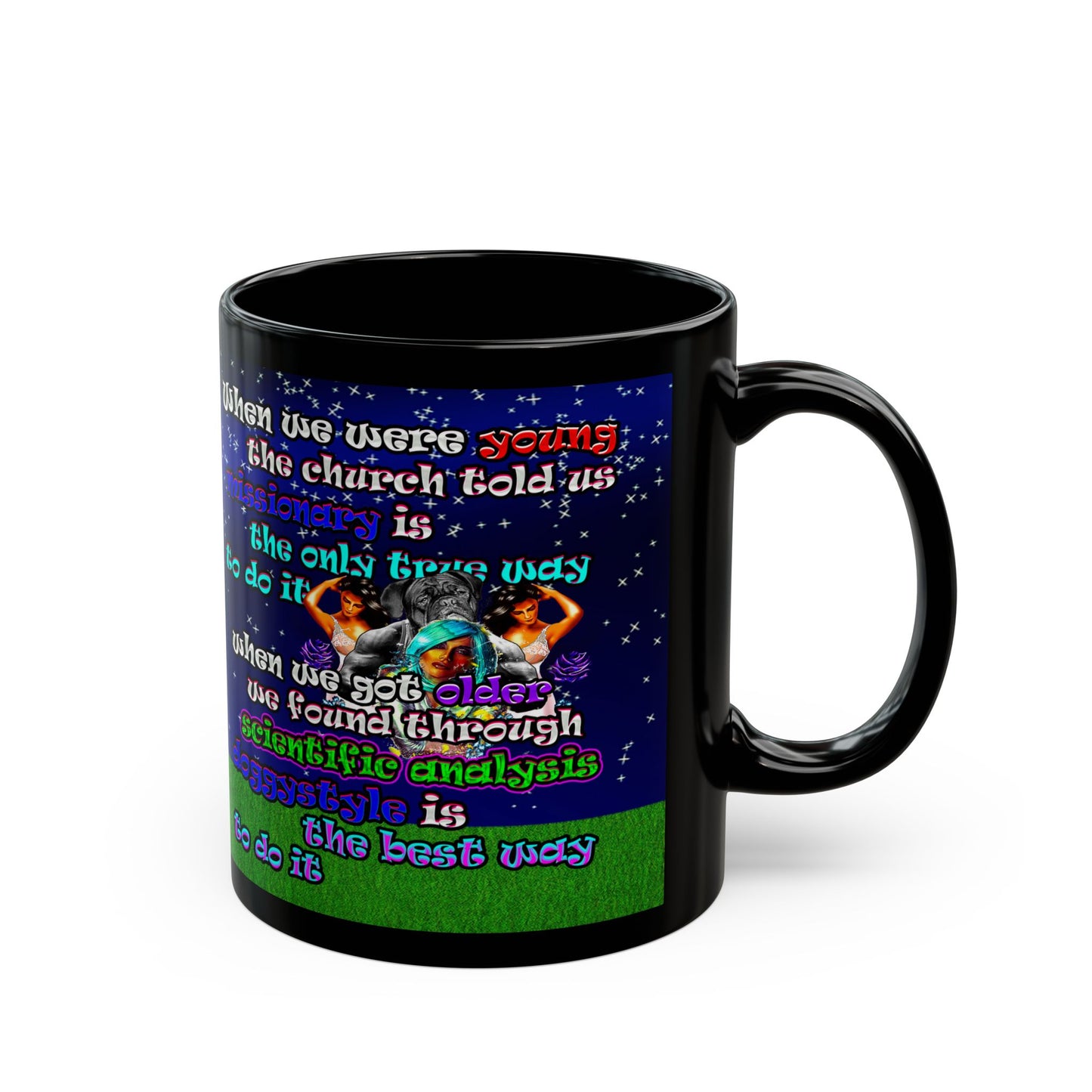 doggystyle - Black Mug ('snoops' background)