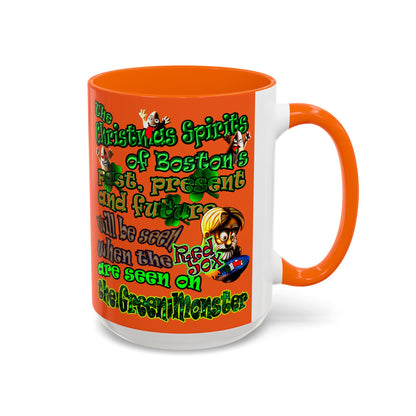 christmas spirits of boston - Accent Mug (orange)