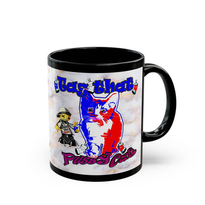 tag that - Black Mug (white marble)