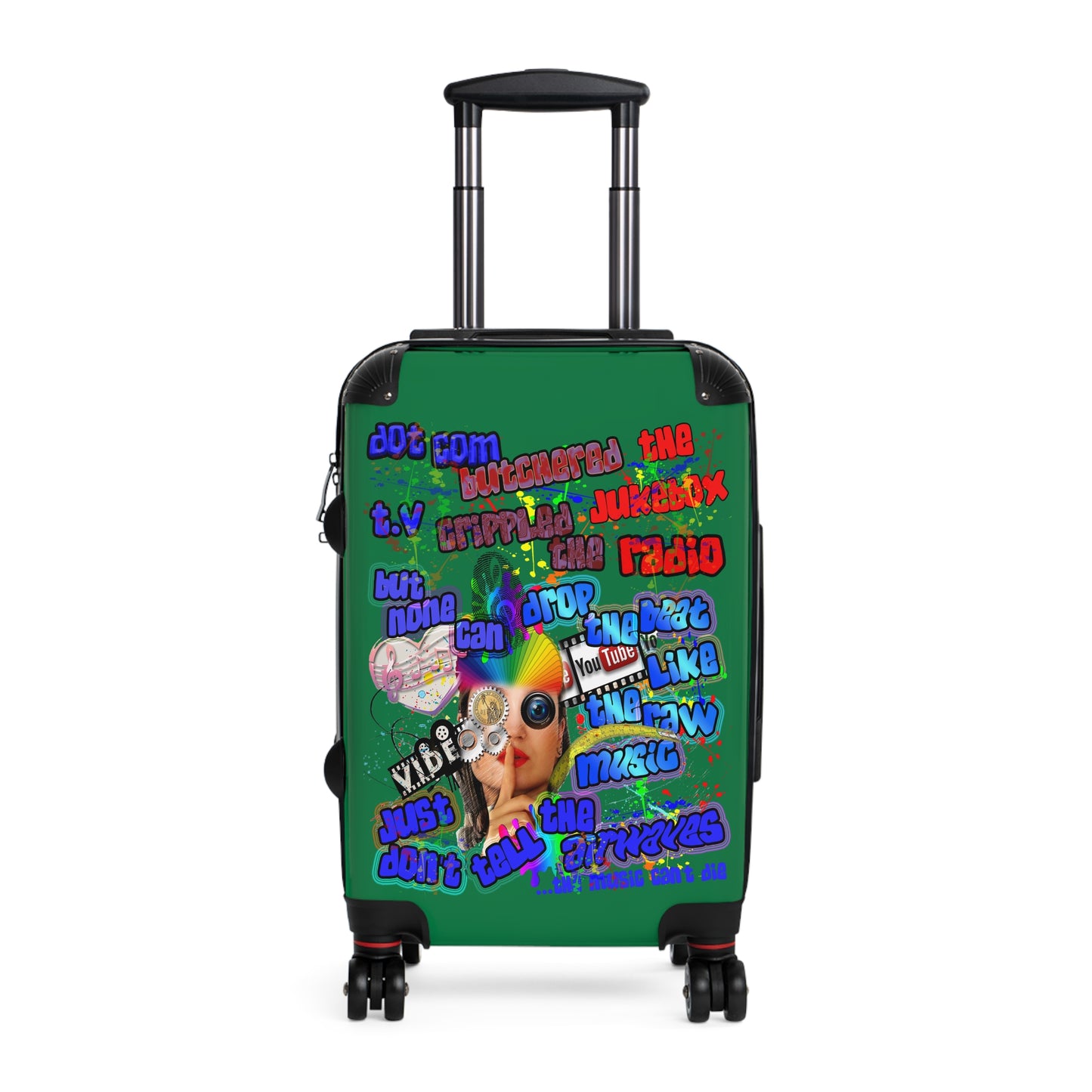 drop the beat - Suitcase (dark green)