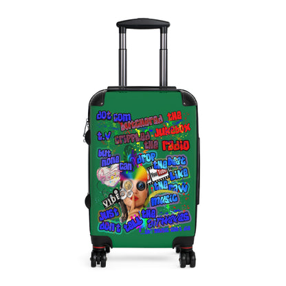 drop the beat - Suitcase (dark green)
