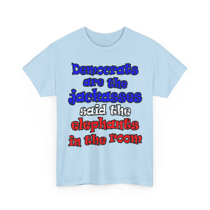 donkeys and elephants - Unisex Heavy Cotton Tee