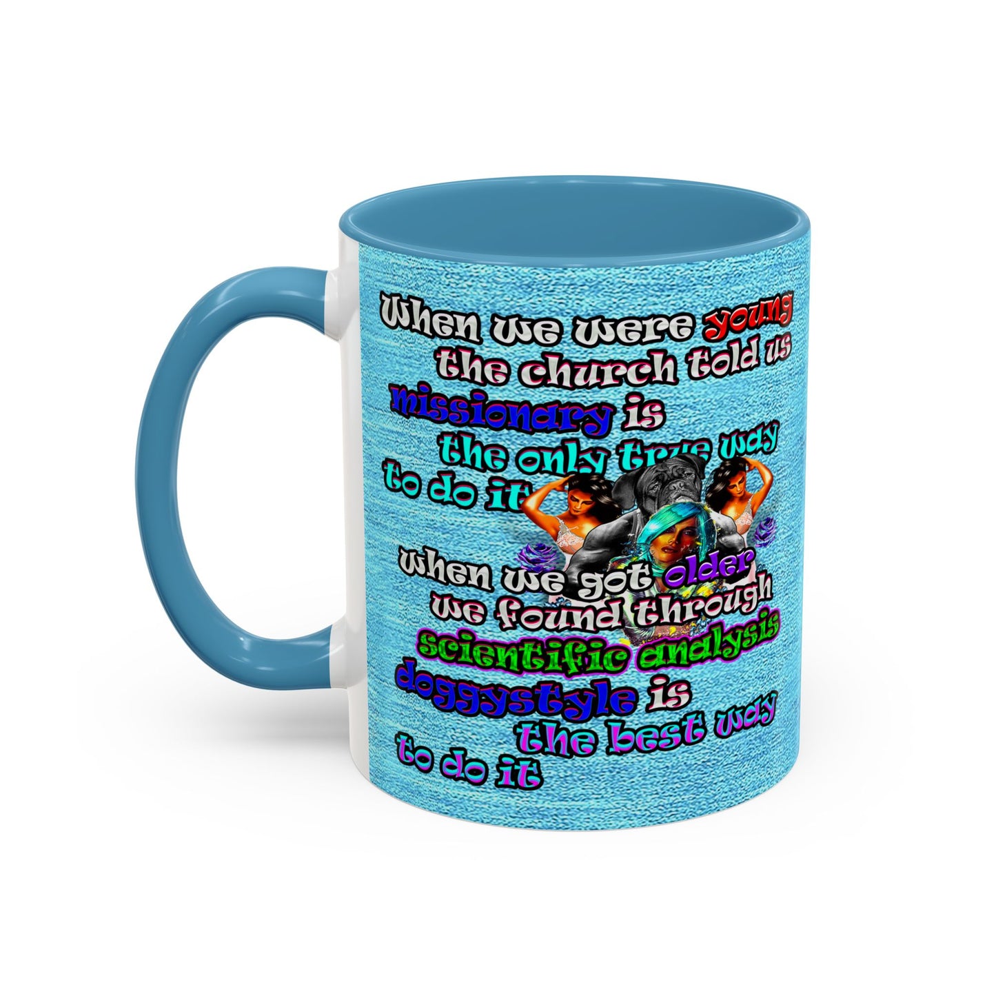 doggystyle - Accent Mug (faded blue)