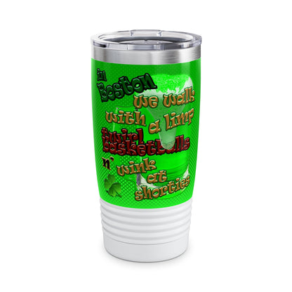 celtics logo - Ringneck Tumbler, 20oz (logo green)