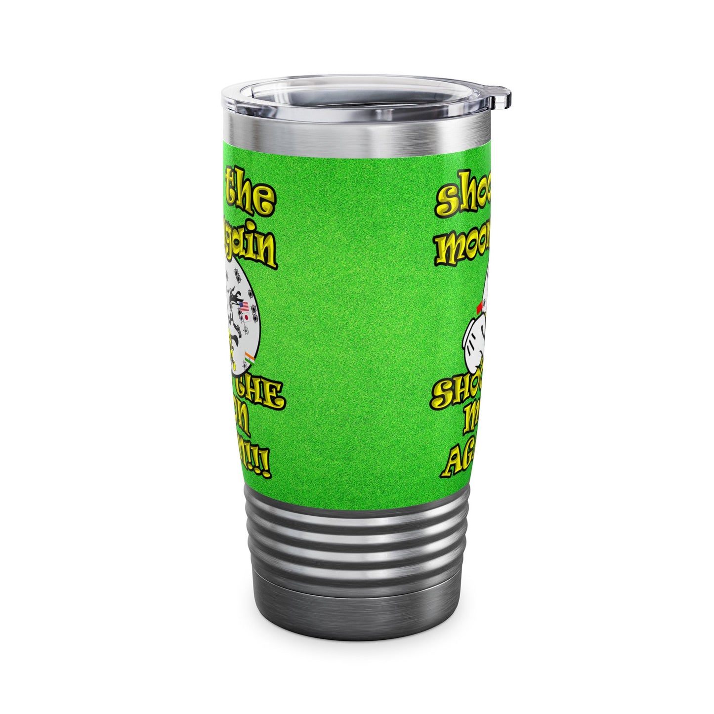 shoot the moon again - Ringneck Tumbler, 20oz (green turf)