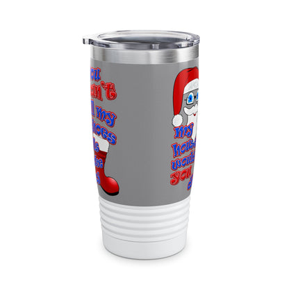 santa's shoes - Ringneck Tumbler, 20oz (grey)