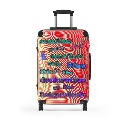 declaration of the independents - Suitcase (yellow-orange wave)