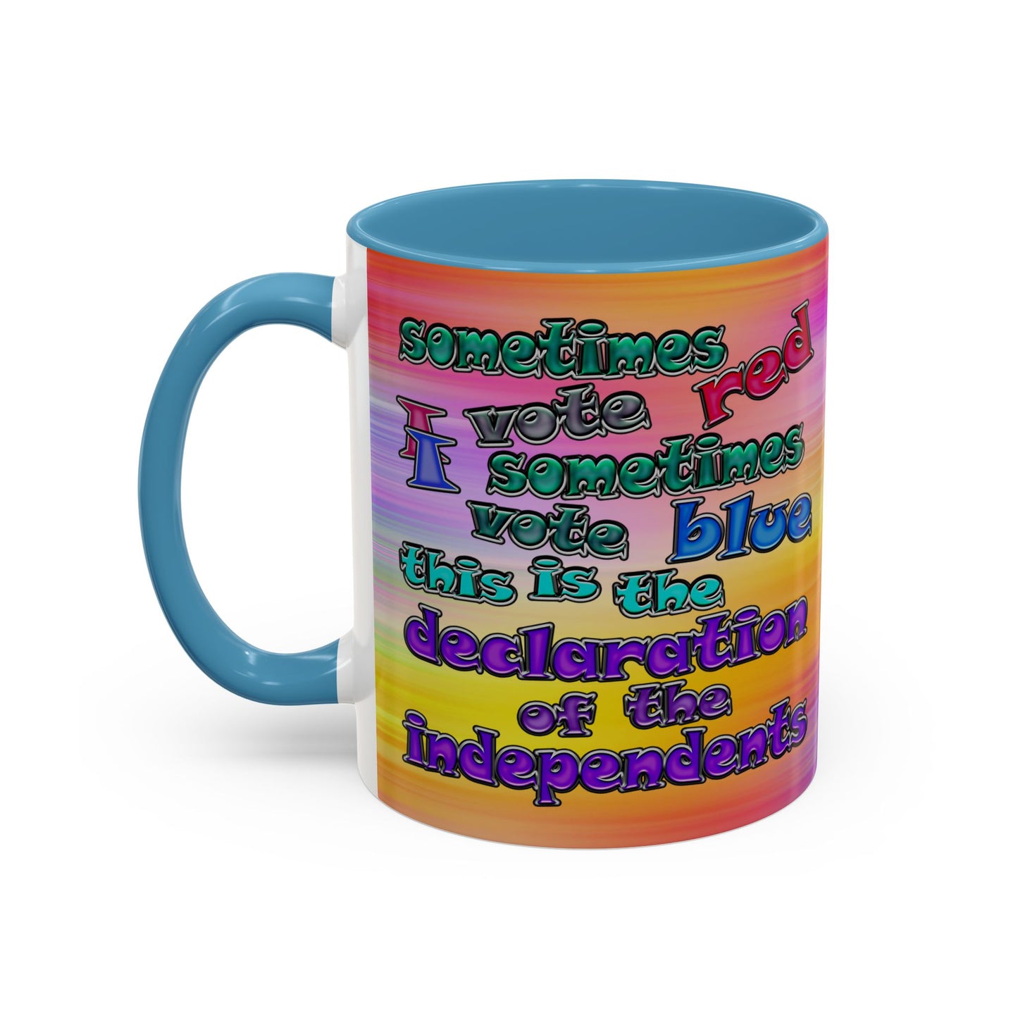 declaration of the independents - Accent Mug (color blur)