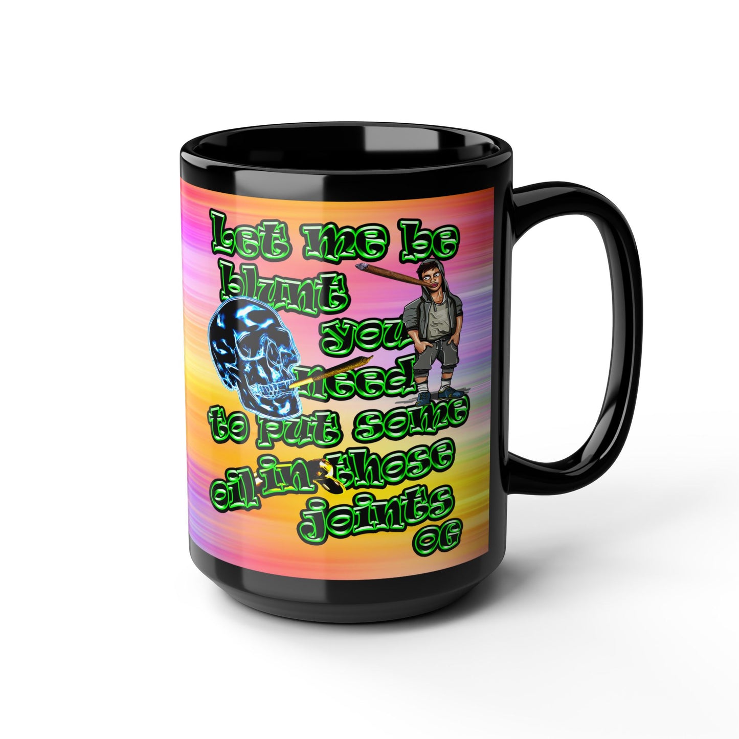 og - Black Mug (color blur)