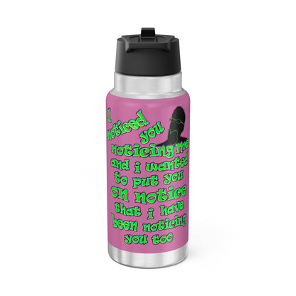 noticed you noticing - Gator Tumbler, 32oz (light pink)