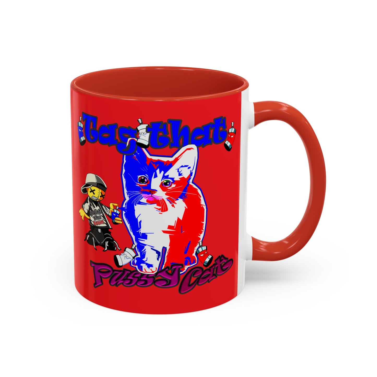 tag that - Accent Mug (red)