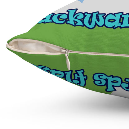 shoot for the stars - Spun Polyester Square Pillow - (green)