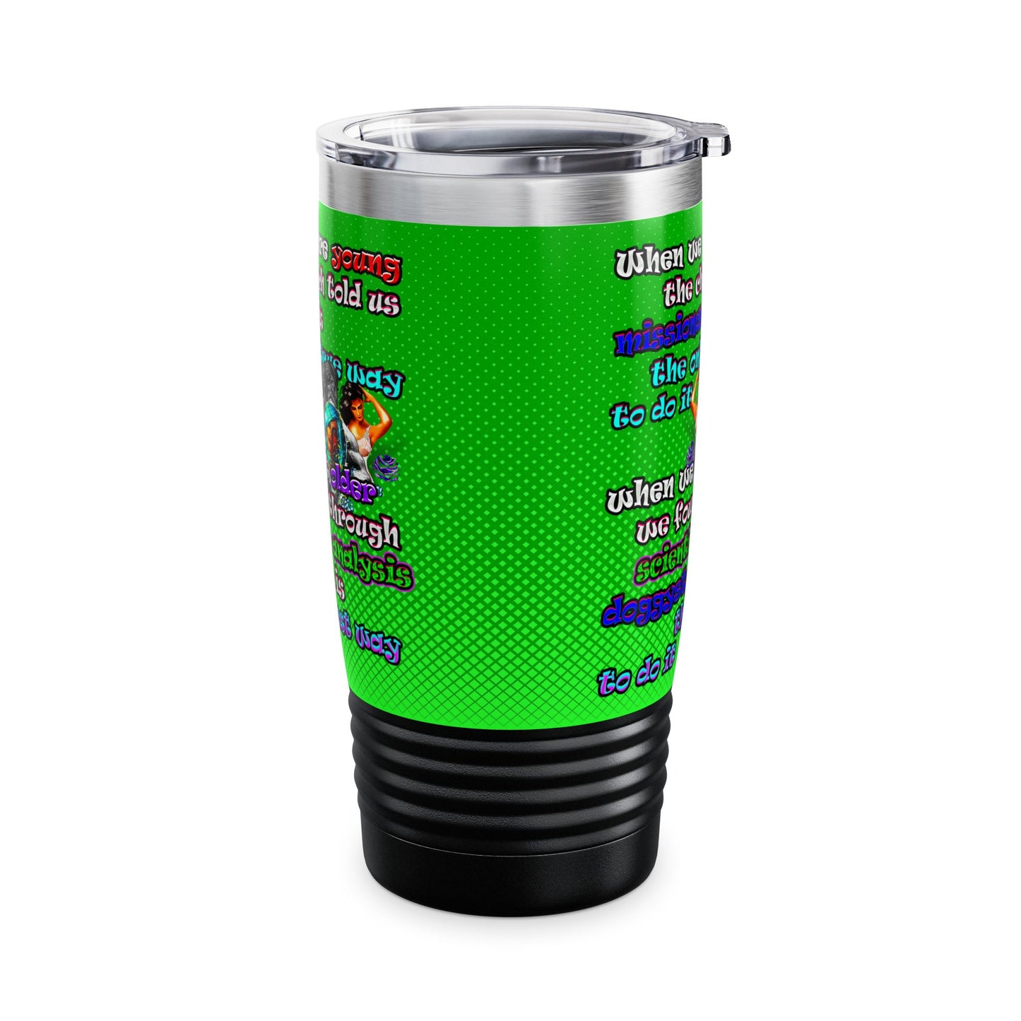 doggystyle - Ringneck Tumbler, 20oz (logo green)
