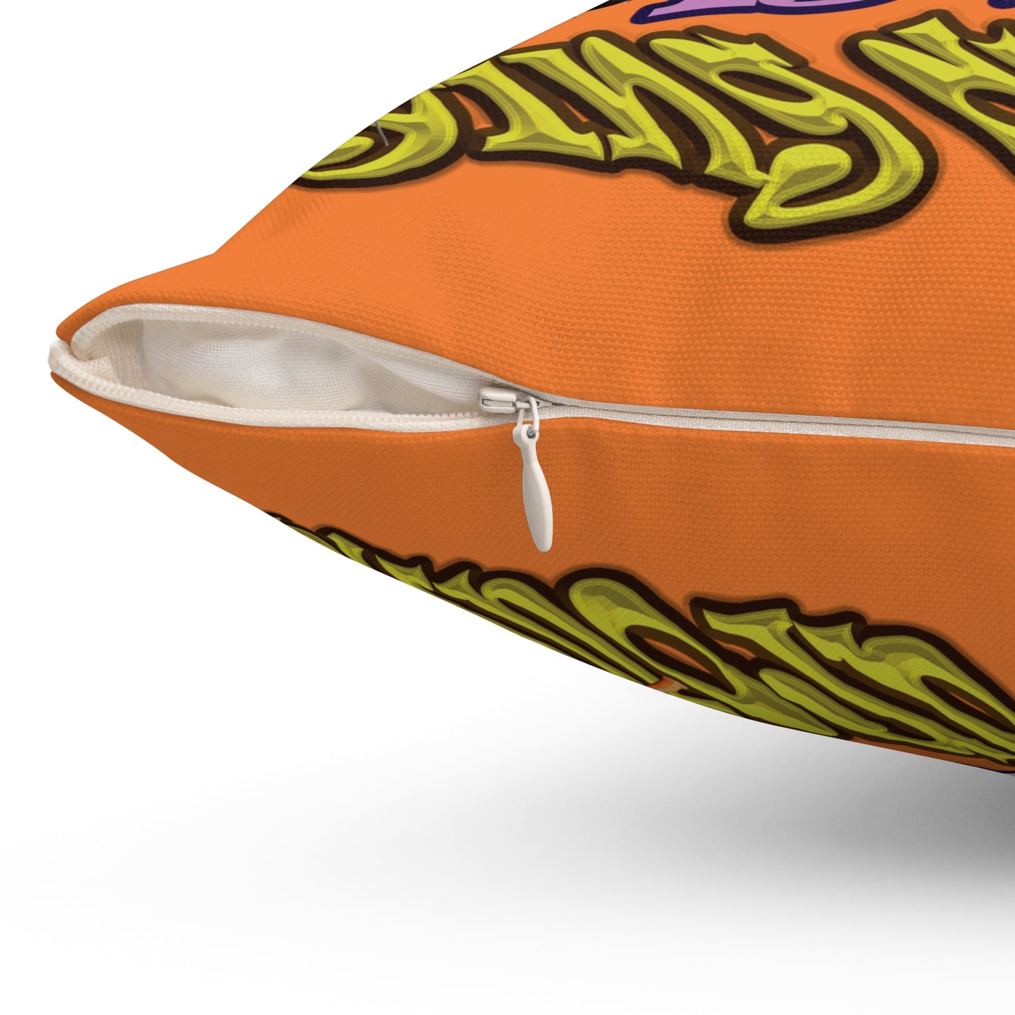 the bum's shit - Spun Polyester Square Pillow - (crusta)