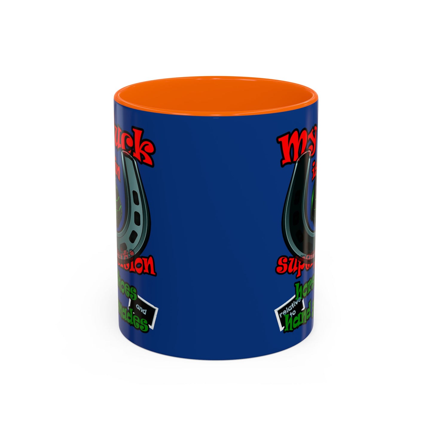 my luck - Accent Mug (dark blue)