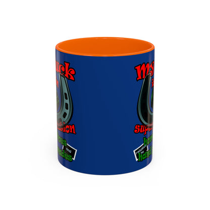 my luck - Accent Mug (dark blue)