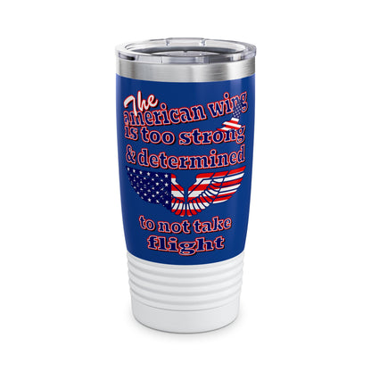 american wing - Ringneck Tumbler, 20oz (dark blue)