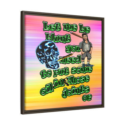 og - framed canvas art (color blur)