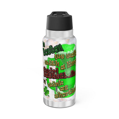 celtics logo - Gator Tumbler, 32oz  (white marble)