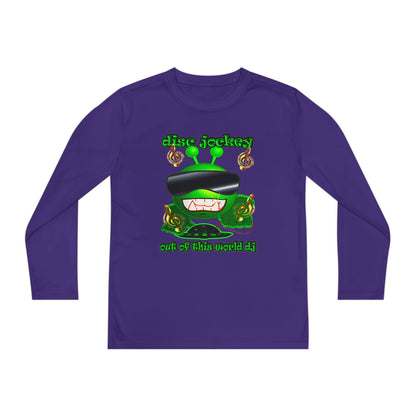 disc jockey - Youth Long Sleeve Competitor Tee