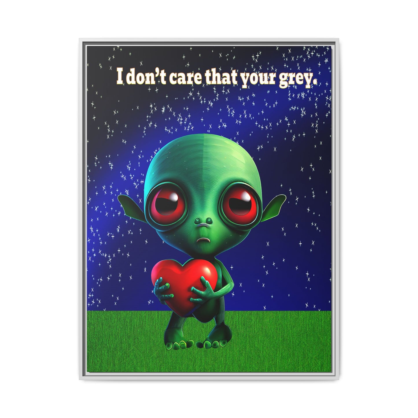 I don't care that your grey - framed canvas art ('snoops' background)