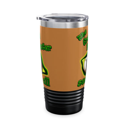 green monster - Ringneck Tumbler, 20oz (light brown)