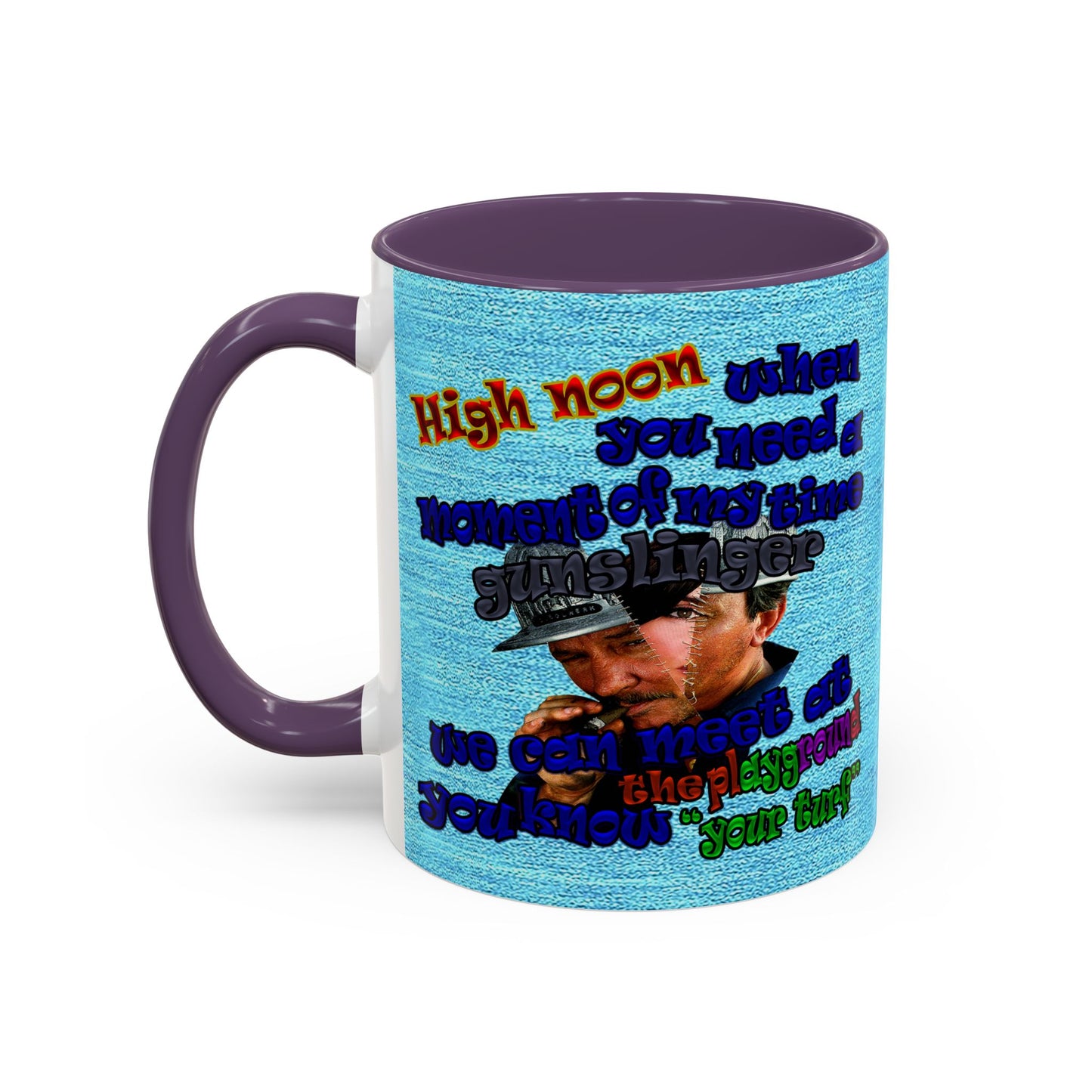 high noon - Accent Mug (faded blue)