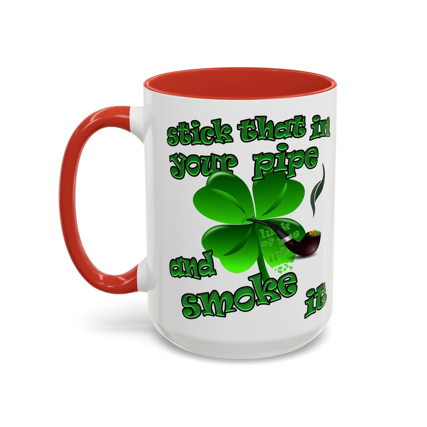 celtics logo - Accent Mug (white)